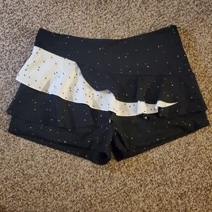 Black/white Stars skort